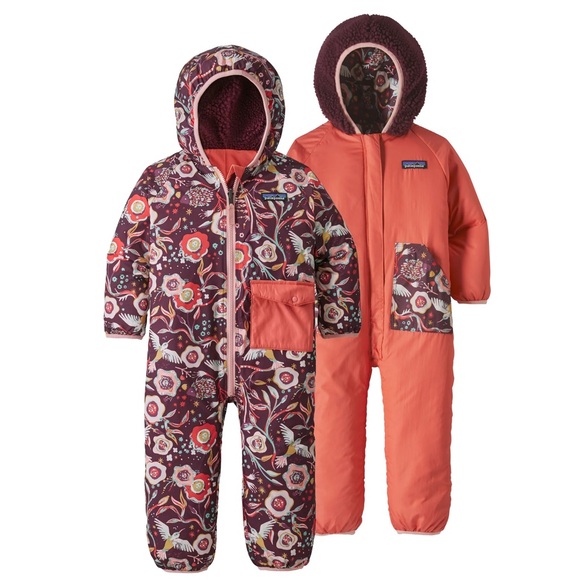 PATAGONIA Reversible Printed Puff-Ball Insulated Bunting Snowsuit - Picture 1 of 11